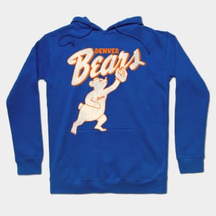 Defunct Denver Bears 50s Mascot Baseball Team Hoodie